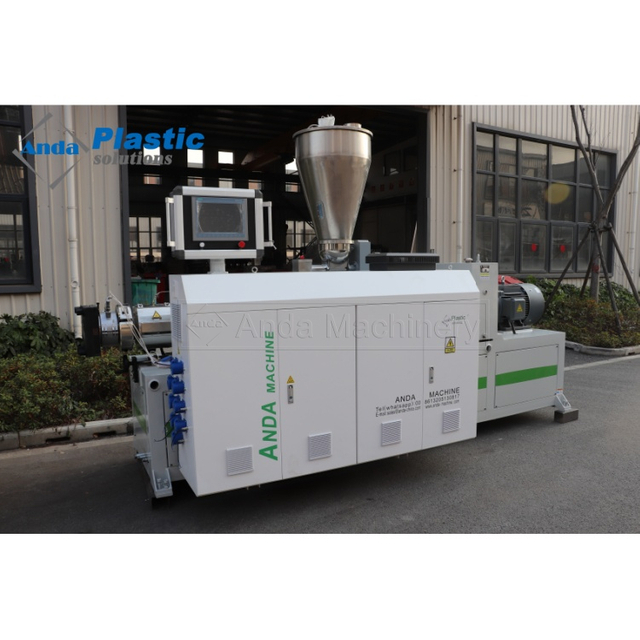 Máquina extrusora de perfiles de puertas y ventanas UPVC con pantalla táctil