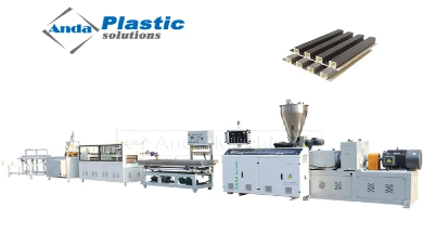 Avance del diseño interior y exterior: dentro de la línea de producción del panel de pared WPC