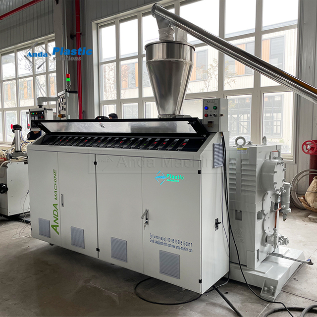 Máquina extrusora de plástico de doble tornillo cónico Sjsz 65/138, máquina extrusora de láminas de PVC