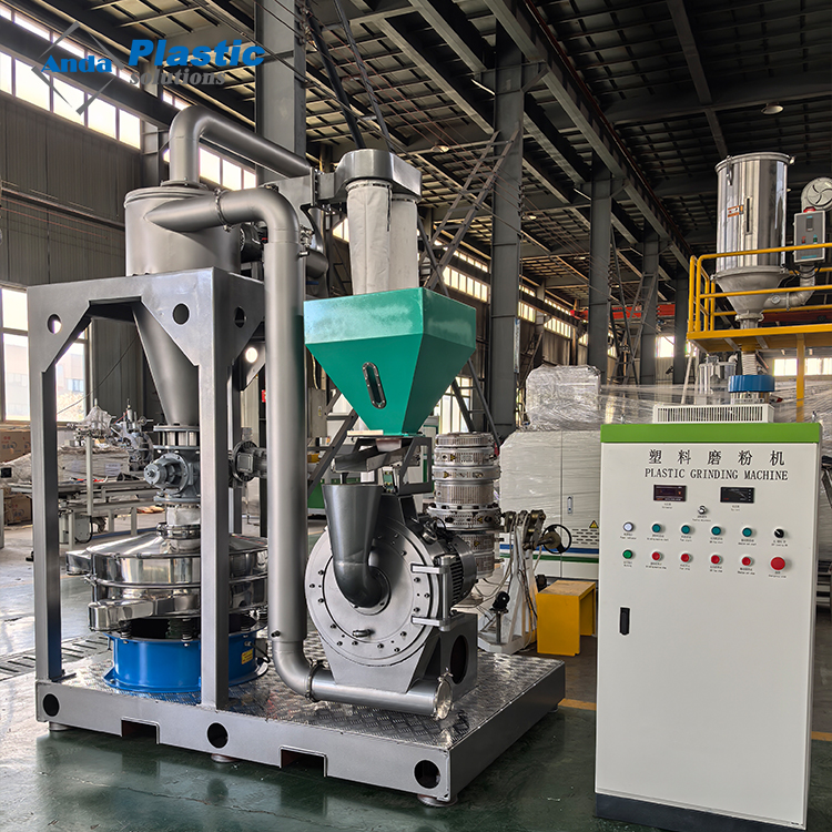 Anda M&aacute;quina de molinillo de polvo de pl&aacute;stico de PVC de energ&iacute;a de servicio pesado