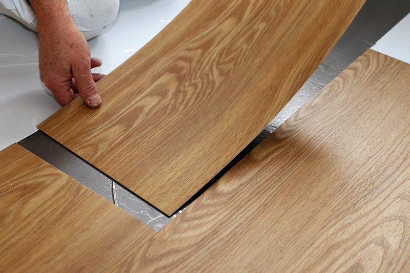 Baldosas de suelo de vinilo Lvt con sistema de clic trasero suelto Lay Dry