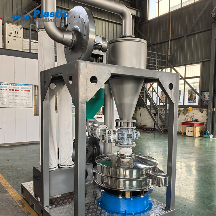 Anda M&aacute;quina de molinillo de polvo de pl&aacute;stico de PVC de energ&iacute;a de servicio pesado