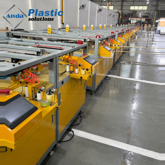 Bobinadora automática de bandas de borde de PVC